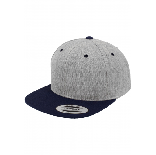 heather / navy Gorra Classic bicolor snapback
