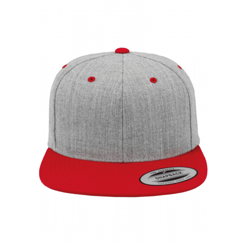 heather / red Gorra Classic bicolor snapback