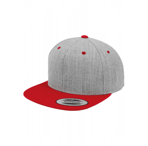 heather / red Gorra Classic bicolor snapback