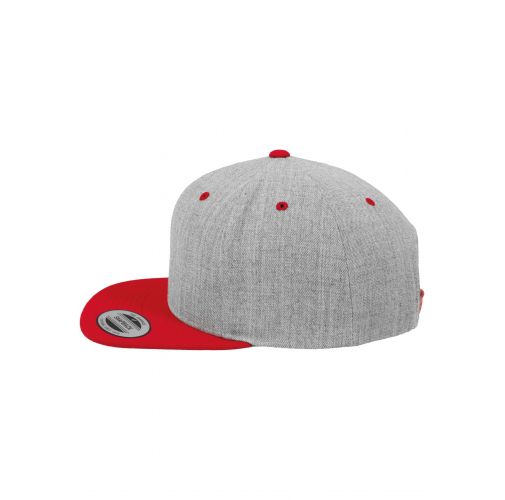 heather / red Gorra Classic bicolor snapback