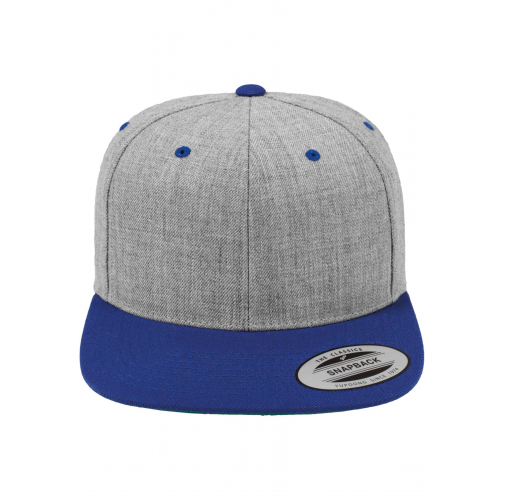 heather / royal Gorra Classic bicolor snapback