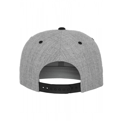 heather grey / black Gorra Classic bicolor snapback