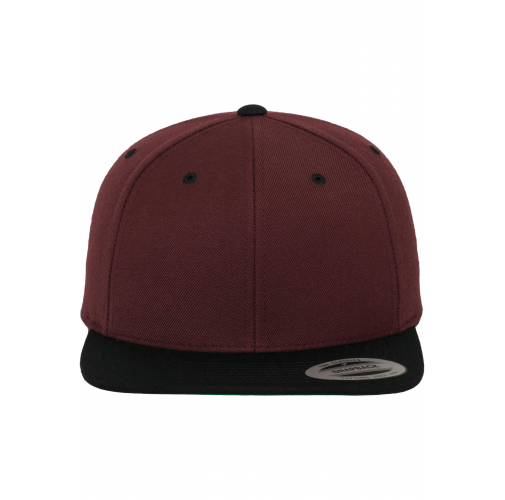 maroon / black Gorra Classic bicolor snapback
