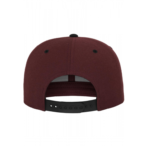 maroon / black Gorra Classic bicolor snapback