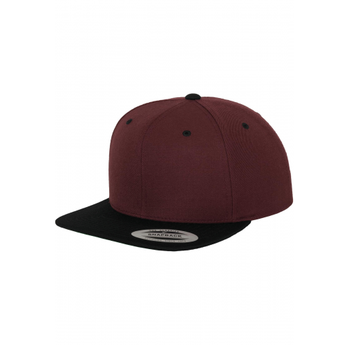maroon / black Gorra Classic bicolor snapback