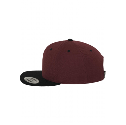 maroon / black Gorra Classic bicolor snapback