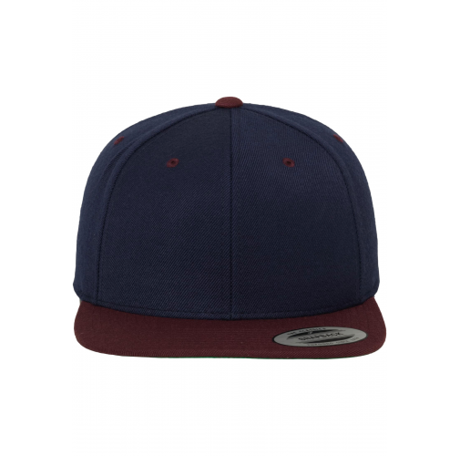 navy / maroon Gorra Classic bicolor snapback