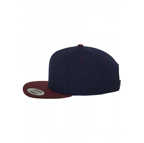 navy / maroon Gorra Classic bicolor snapback
