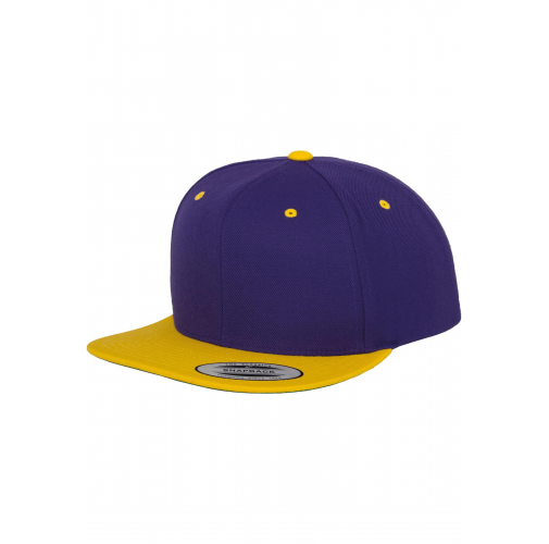 purple / gold Gorra Classic bicolor snapback
