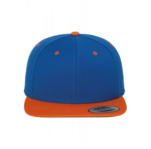 royal / orange Gorra Classic bicolor snapback