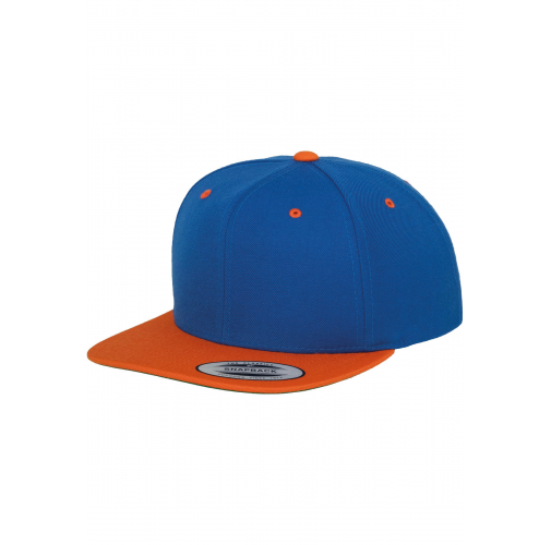 royal / orange Gorra Classic bicolor snapback