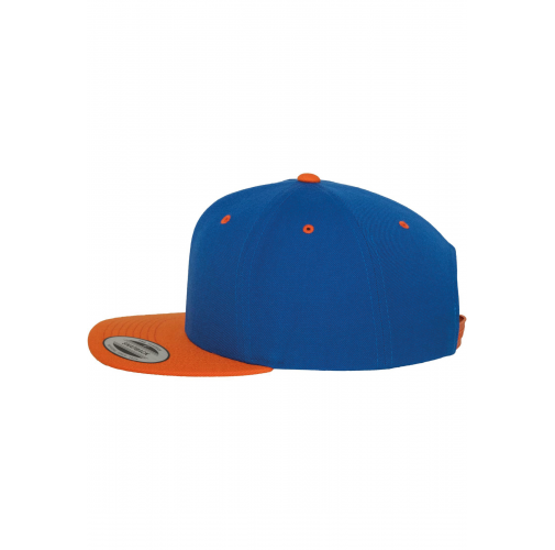 royal / orange Gorra Classic bicolor snapback
