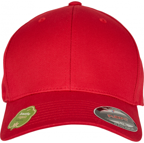red Gorra Flexfit de algodón orgánico<br/>