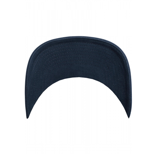 navy Gorra de sarga de algodón peinado<br/>