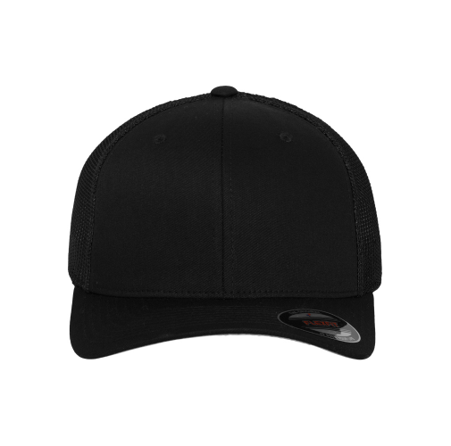 black Gorra Flexfit de rejilla Trucker