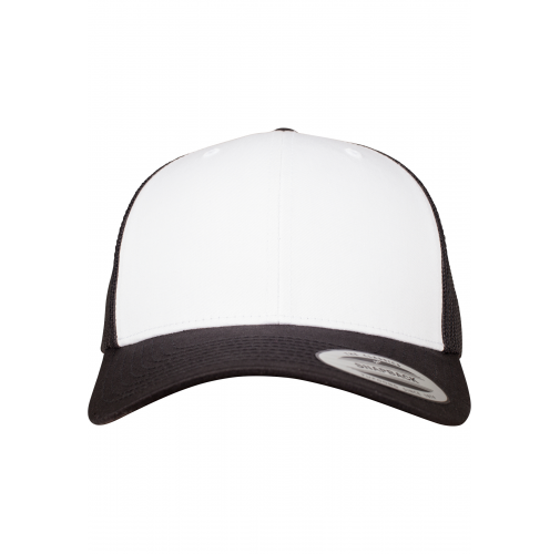black / white Gorra Retro Trucker Colored Front