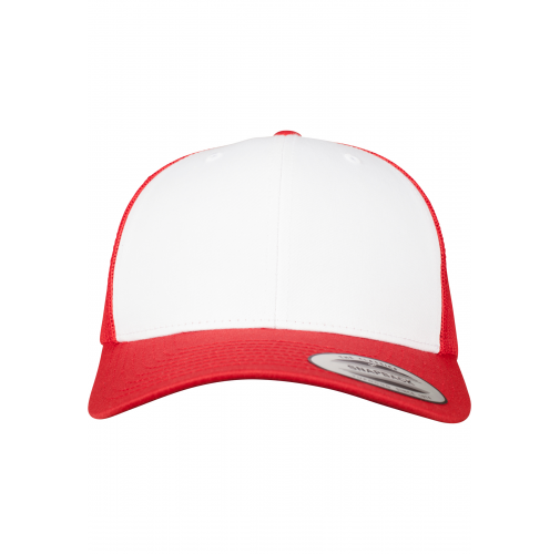 red / white Gorra Retro Trucker Colored Front