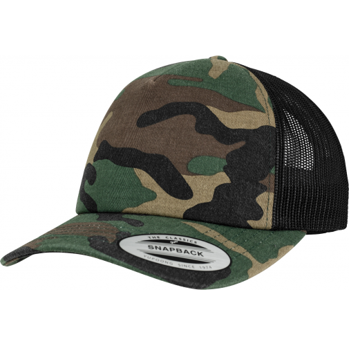 wood camouflage / black Gorra Trucker Camo