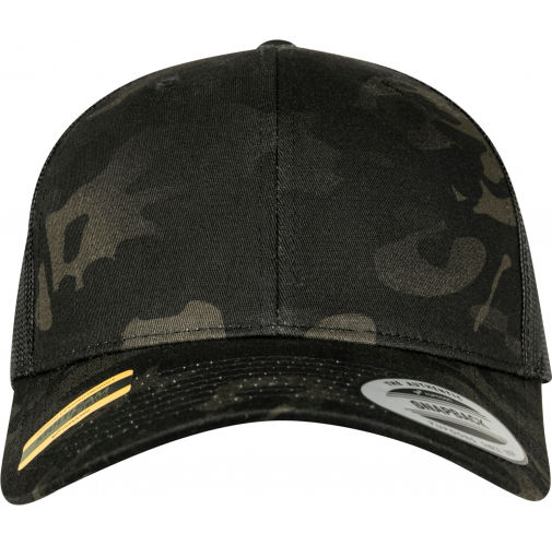 black multicam Gorra trucker retro multicam<br/>