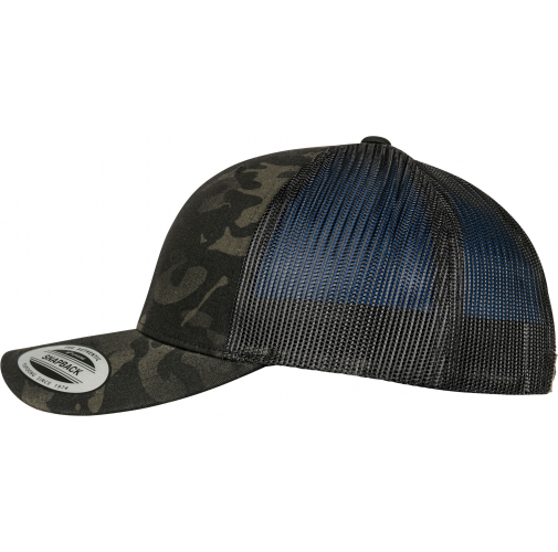black multicam Gorra trucker retro multicam<br/>