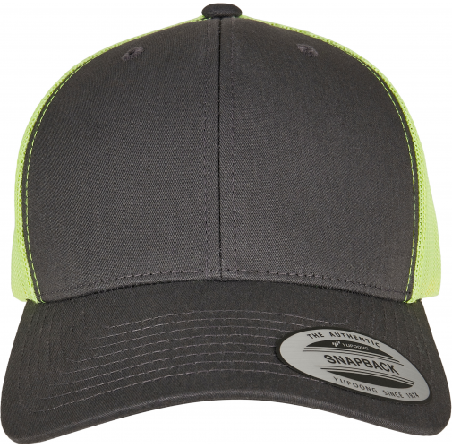 charcoal / neon green Gorra trucker retro bicolor<br/>