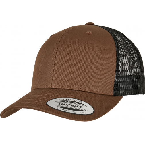 coyote brown / black Gorra trucker retro bicolor<br/>