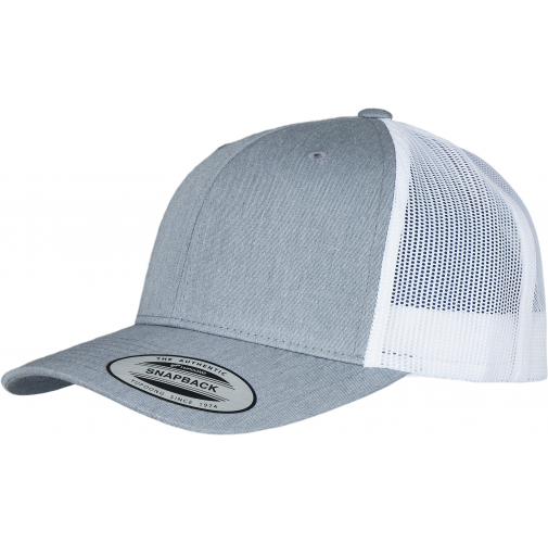heather / white Gorra trucker retro bicolor<br/>