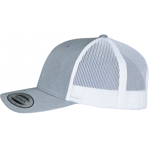 heather / white Gorra trucker retro bicolor<br/>