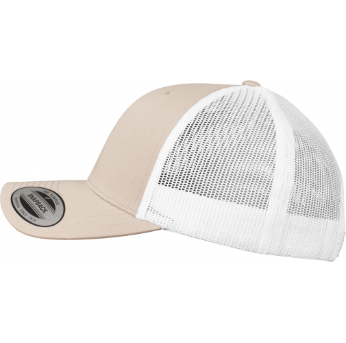 khaki / white Gorra trucker retro bicolor<br/>