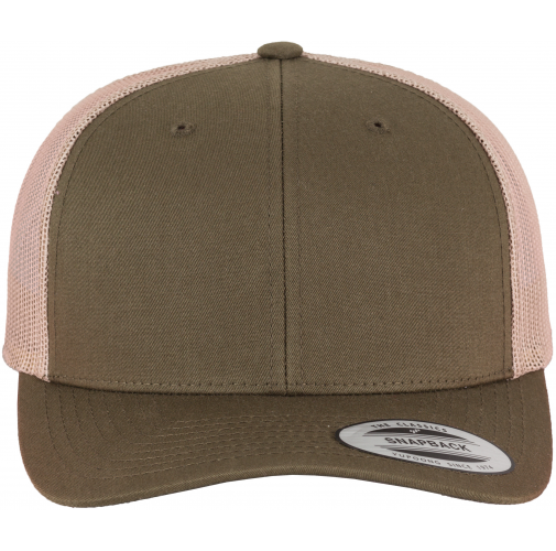 mossgreen / khaki Gorra trucker retro bicolor<br/>