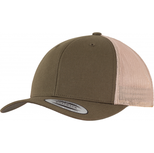 mossgreen / khaki Gorra trucker retro bicolor<br/>