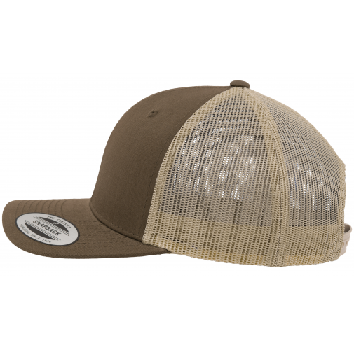 mossgreen / khaki Gorra trucker retro bicolor<br/>
