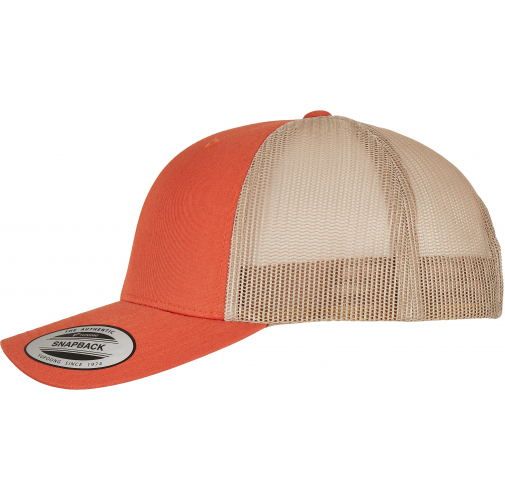 rustic orange / khaki Gorra trucker retro bicolor<br/>