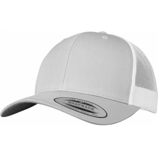 silver / white Gorra trucker retro bicolor<br/>