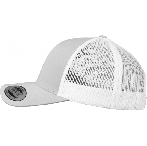 silver / white Gorra trucker retro bicolor<br/>