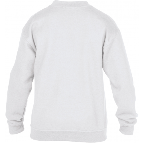 white Sudadera Heavy Blend™ niños cuello redondo