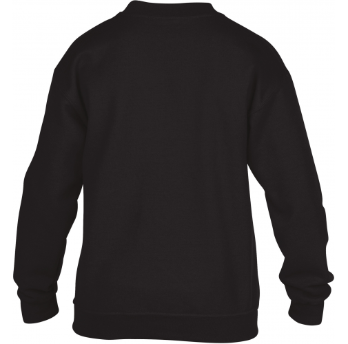 black Sudadera Heavy Blend™ niños cuello redondo