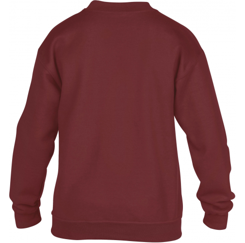 maroon Sudadera Heavy Blend™ niños cuello redondo