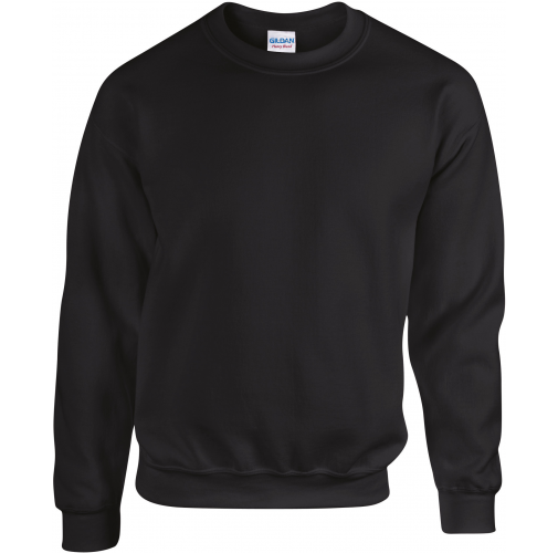 black Sudadera Heavy Blend™ cuello redondo