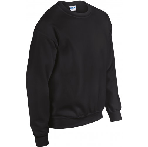 black Sudadera Heavy Blend™ cuello redondo