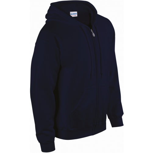 navy Sudadera Heavy Blend™ capucha y cremallera hombre