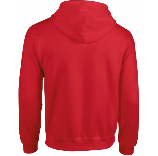 red Sudadera Heavy Blend™ capucha y cremallera hombre