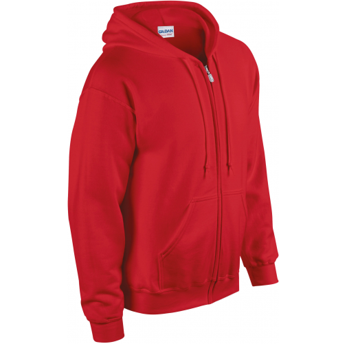 red Sudadera Heavy Blend™ capucha y cremallera hombre