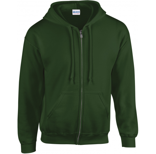 forest green Sudadera Heavy Blend™ capucha y cremallera hombre