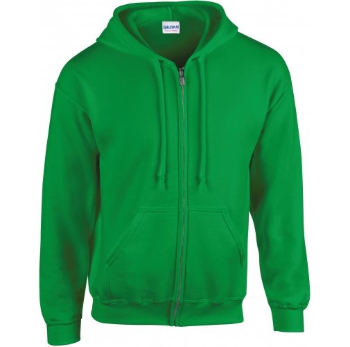 irish green Sudadera Heavy Blend™ capucha y cremallera hombre
