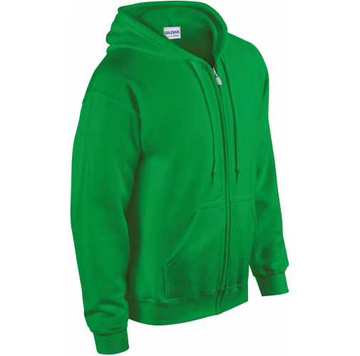 irish green Sudadera Heavy Blend™ capucha y cremallera hombre