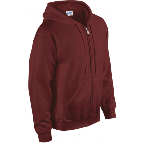 maroon Sudadera Heavy Blend™ capucha y cremallera hombre