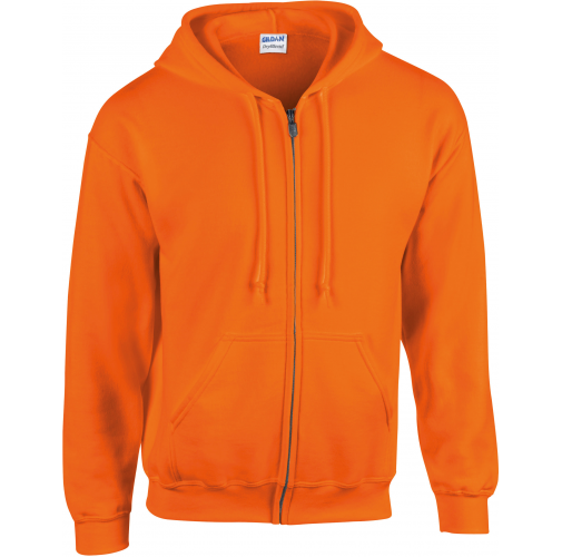 safety orange Sudadera Heavy Blend™ capucha y cremallera hombre