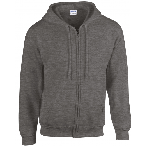 dark heather Sudadera Heavy Blend™ capucha y cremallera hombre