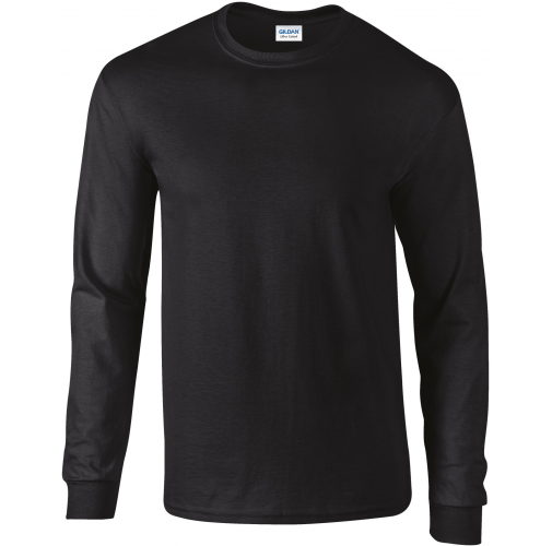 black Camiseta Ultra Cotton™ manga larga